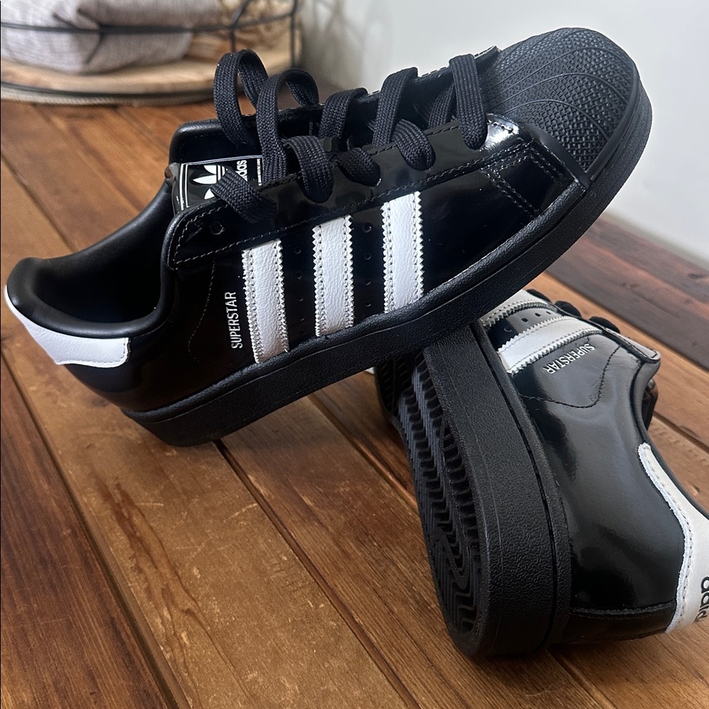 Adidas Superstar II W Shell Toe Women’s Sneakers Black White Y2K Retro NWT 7.5